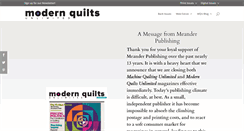 Desktop Screenshot of modernquilts.mqumag.com