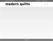 Tablet Screenshot of modernquilts.mqumag.com