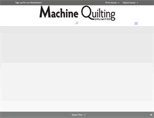 Tablet Screenshot of machinequilting.mqumag.com